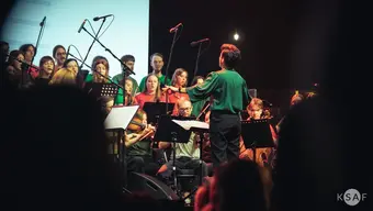 Con Fuoco na scenie - obraz dekoracyjny.